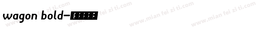 wagon bold字体转换